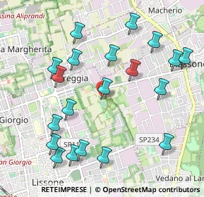 Mappa Via Vittorio Bottego, 20831 Lissone MB, Italia (1.1255)