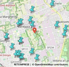 Mappa Via Vittorio Bottego, 20831 Lissone MB, Italia (1.3515)