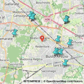 Mappa Via di Vittorio Giuseppe, 21052 Busto Arsizio VA, Italia (2.54692)