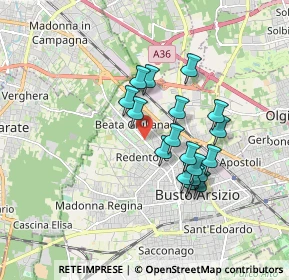 Mappa Via Quintino Sella, 21052 Busto Arsizio VA, Italia (1.45056)