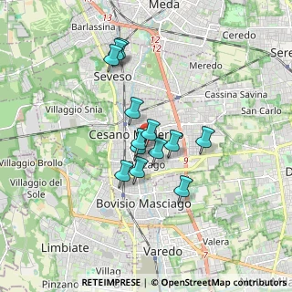 Mappa Via Giovan Battista Perego, 20031 Cesano Maderno MB, Italia (1.29846)