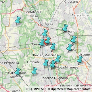 Mappa Via Giovan Battista Perego, 20031 Cesano Maderno MB, Italia (4.16267)
