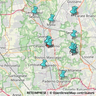 Mappa Via Giovan Battista Perego, 20031 Cesano Maderno MB, Italia (4.14)
