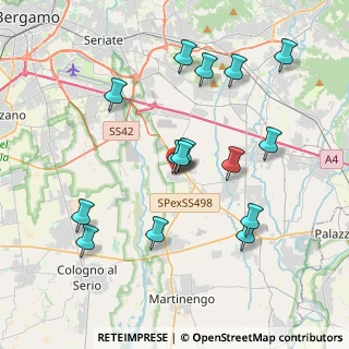 Mappa Via Papa Giovanni, 24050 Cavernago BG, Italia (3.91)