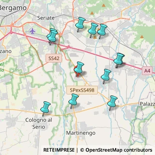 Mappa Via Papa Giovanni, 24050 Cavernago BG, Italia (4.185)
