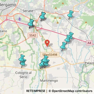 Mappa Via Papa Giovanni, 24050 Cavernago BG, Italia (4.47714)
