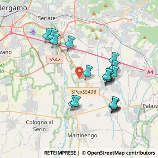 Mappa Via Papa Giovanni, 24050 Cavernago BG, Italia (3.79389)