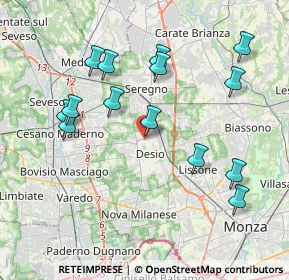 Mappa Via E. Fermi, 20033 Desio MB, Italia (4.035)