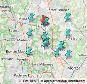 Mappa Via E. Fermi, 20033 Desio MB, Italia (2.92833)