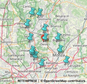 Mappa Via E. Fermi, 20033 Desio MB, Italia (6.8)