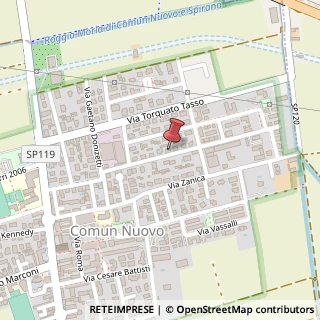Mappa Via Papa Giovanni XXIII, 21, 24040 Comun Nuovo, Bergamo (Lombardia)