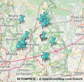 Mappa Strada per Sulbiate, 20882 Bellusco MB, Italia (6.48385)