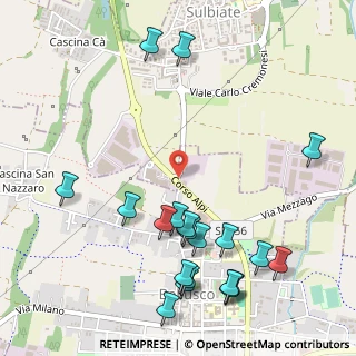 Mappa Strada per Sulbiate, 20882 Bellusco MB, Italia (0.6535)