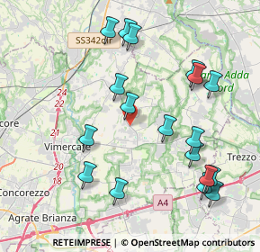 Mappa Strada per Sulbiate, 20882 Bellusco MB, Italia (4.32389)