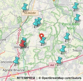 Mappa Strada per Sulbiate, 20882 Bellusco MB, Italia (4.68538)