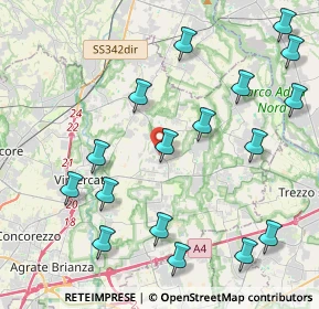 Mappa Strada per Sulbiate, 20882 Bellusco MB, Italia (4.87588)