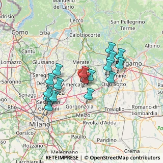 Mappa Strada per Sulbiate, 20882 Bellusco MB, Italia (12.22647)