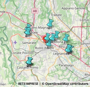 Mappa Via Ferrè, 21052 Busto Arsizio VA, Italia (6.42467)