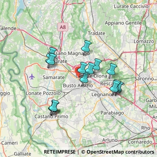 Mappa Via Ferrè, 21052 Busto Arsizio VA, Italia (6.42467)