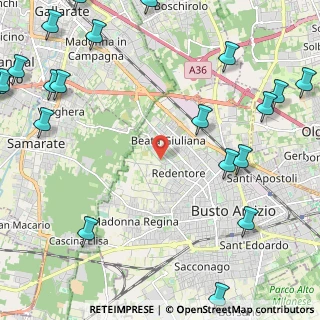 Mappa Via Cavalier Carlo Azimonti, 21052 Busto Arsizio VA, Italia (3.4235)