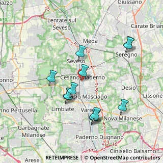 Mappa Via Giacomo Matteotti, 20031 Cesano Maderno MB, Italia (3.67333)