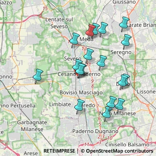 Mappa Via Giacomo Matteotti, 20031 Cesano Maderno MB, Italia (3.88056)