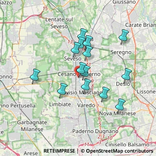 Mappa Via Giacomo Matteotti, 20031 Cesano Maderno MB, Italia (3.22286)