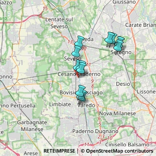 Mappa Via Giacomo Matteotti, 20031 Cesano Maderno MB, Italia (2.94769)