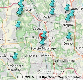 Mappa Via Giacomo Matteotti, 20031 Cesano Maderno MB, Italia (5.17385)
