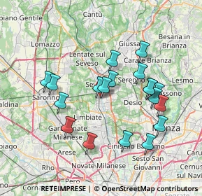 Mappa Via Giacomo Matteotti, 20031 Cesano Maderno MB, Italia (6.87474)