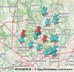 Mappa Via Giacomo Matteotti, 20031 Cesano Maderno MB, Italia (6.78316)