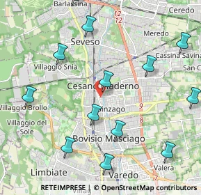 Mappa Via Giacomo Matteotti, 20031 Cesano Maderno MB, Italia (2.60143)