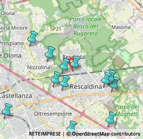 Mappa Via Carlo dell'Acqua, 20027 Rescaldina MI, Italia (2.15083)