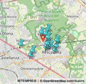 Mappa Via Carlo dell'Acqua, 20027 Rescaldina MI, Italia (1.06214)