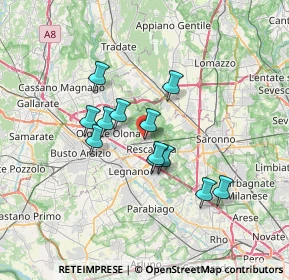 Mappa Via Carlo dell'Acqua, 20027 Rescaldina MI, Italia (5.36083)
