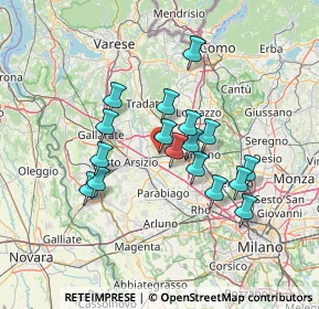 Mappa Via Carlo dell'Acqua, 20027 Rescaldina MI, Italia (11.45118)