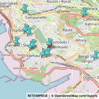 Mappa Via Domenico Cimarosa, 34148 Trieste TS, Italia (1.12818)