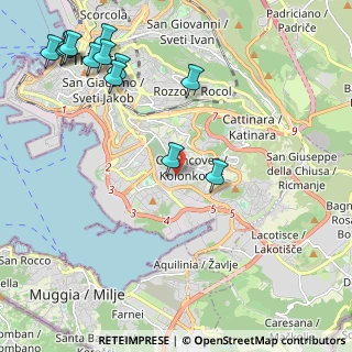 Mappa Via Domenico Cimarosa, 34148 Trieste TS, Italia (2.79167)