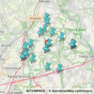 Mappa Via Sulbiate, 20882 Bellusco MB, Italia (3.4915)