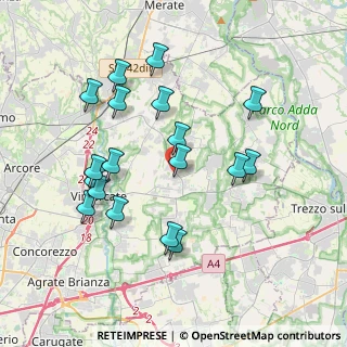 Mappa Via Sulbiate, 20882 Bellusco MB, Italia (3.76111)
