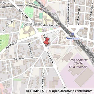 Mappa Via Varese, 25, 21047 Saronno, Varese (Lombardia)