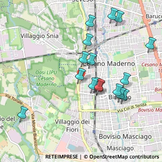 Mappa Via Pietro Mascagni, 20811 Cesano Maderno MB, Italia (0.99)