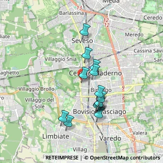 Mappa Via Pietro Mascagni, 20811 Cesano Maderno MB, Italia (1.58214)