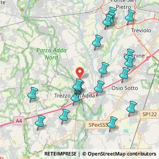 Mappa Via Goffredo Mameli, 24042 Capriate San Gervasio BG, Italia (4.90167)