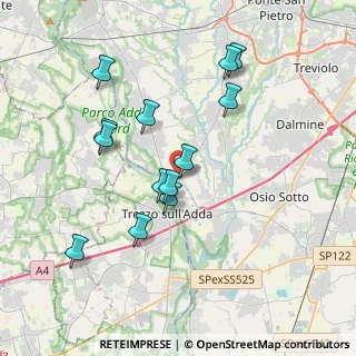 Mappa Via Goffredo Mameli, 24042 Capriate San Gervasio BG, Italia (3.55615)