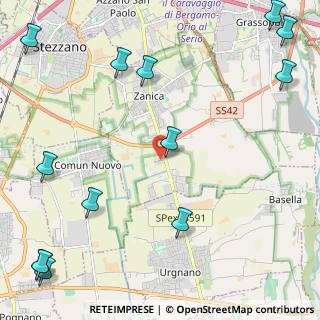 Mappa Via Don Lorenzo Milani, 24050 Zanica BG, Italia (3.35615)