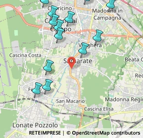 Mappa Via Torino, 21017 Samarate VA, Italia (2.574)