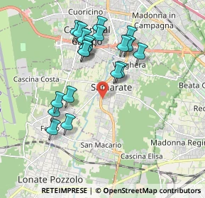 Mappa Via Torino, 21017 Samarate VA, Italia (1.822)