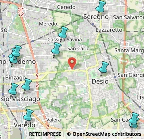 Mappa Via Trento, 20832 Desio MB, Italia (3.05167)