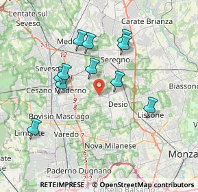 Mappa Via Trento, 20832 Desio MB, Italia (3.41182)